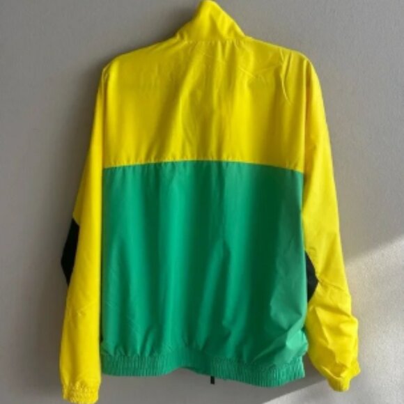 Adidas Originals Men Warm Up Track Tops Yellow And Energy Green Medium - Picture 2 of 8